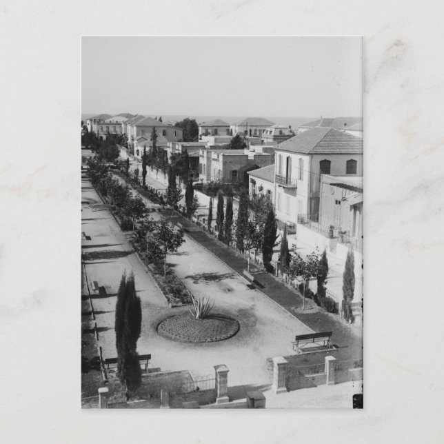 Cartão Postal Tel Aviv no início da década de 1920 (Frente)