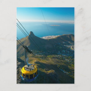 Cartão Postal Teleférico do Monte da Mesa, Cidade do Cabo