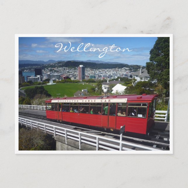 Cartão Postal teleférico wellington (Frente)