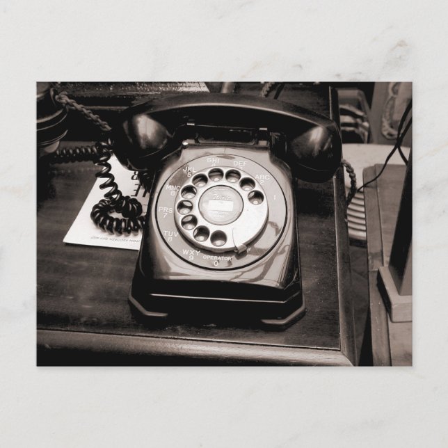 Cartão Postal Telefone antigo (Frente)