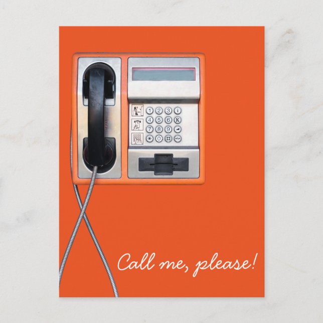 Cartão Postal Telefone público (Frente)