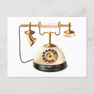 Cartão Postal Telefone Retro