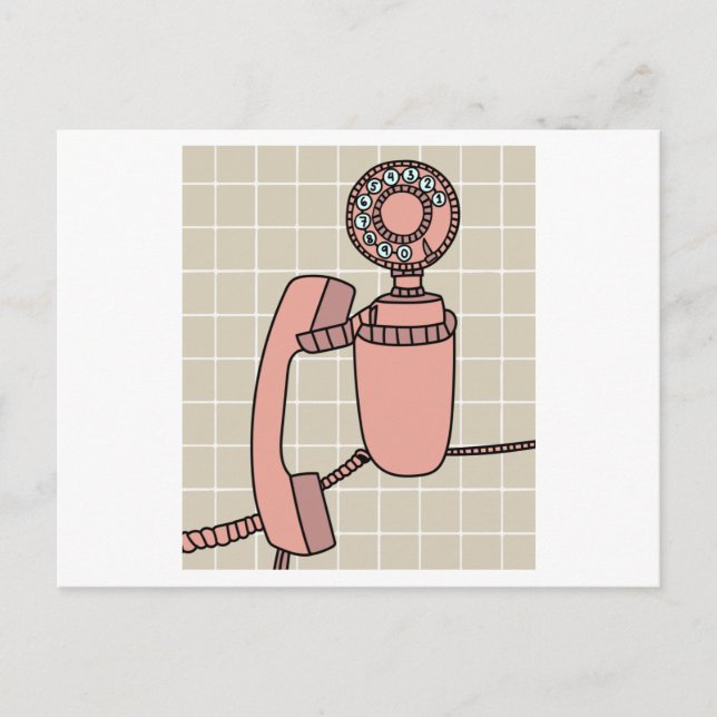 Cartão Postal Telefones Retroativos Antigos (Frente)