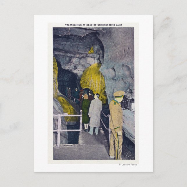 Cartão Postal Telephoning no Chefe do Lago Subterrâneo (Frente)