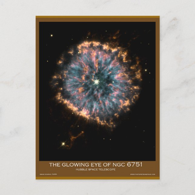 Cartão Postal Telescópio Espacial Hubble Fotografias incríveis (Frente)