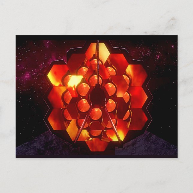 Cartão Postal Telescópio Espacial James Webb 2021 Comemorativo (Frente)