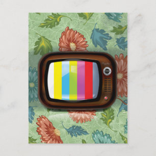 Cartão Postal Televisão CRT Vintage
