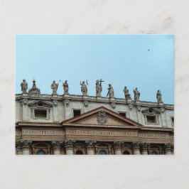 Cartão Postal Telhado de Rua. Basilica de Peter em Roma, Itália