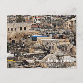 Cartão Postal Telhados de Jerusalém