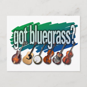 Cartão Postal "Tem Bluegrass?"