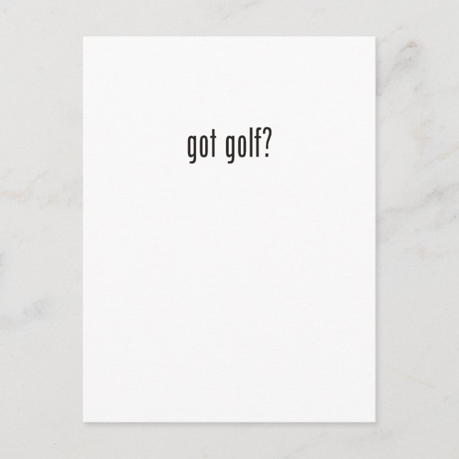 Cartão Postal tem golfe? (Frente)