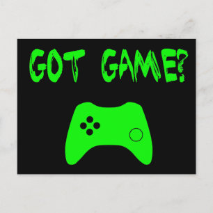 Cartão Postal Tem Jogo? Cartão-postal engraçado para jogadores