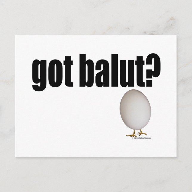 Cartão Postal Tem o Balut? (Frente)