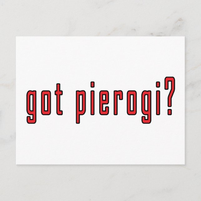 Cartão Postal tem pierogi? (Frente)