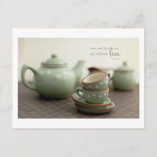 Cartão Postal Tema de amizade, Tea Lovers