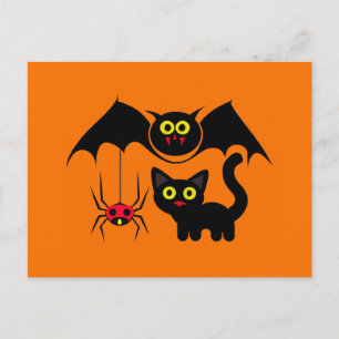 Cartão Postal Tema de Halloween