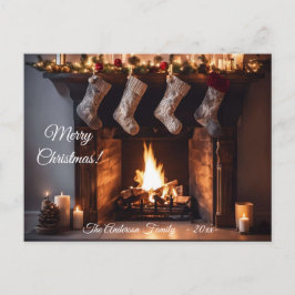 Cartão Postal Tema de Natal Colorido Moderno