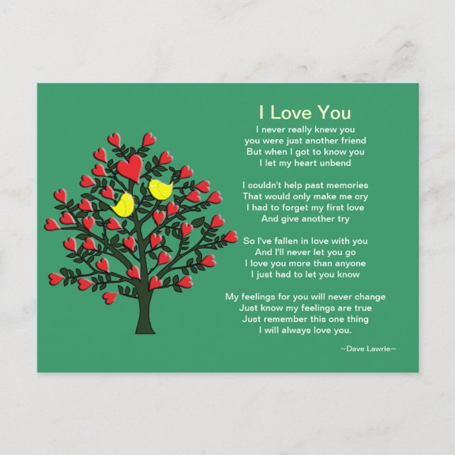Cartão Postal Tema de Pássaros do Amor (Frente)