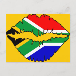 Cartão Postal Tema do Kiss Sul-Africano