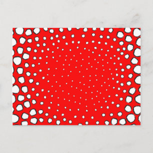 Cartão Postal temerária vermelha