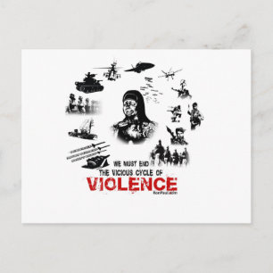 Cartão Postal Temos de acabar com o círculo vicioso da violência