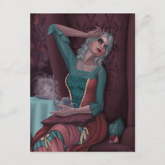 Cartão Postal Tempest em um bule