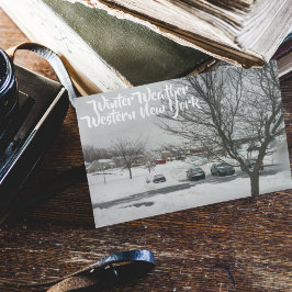 Cartão Postal Tempestade de inverno Personalizada Imagens de Buf