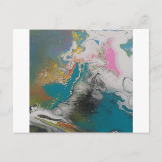 Cartão Postal Tempestade de tempo do vento original Abstrato Tor (Frente)