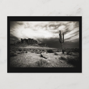 Cartão Postal Tempestade de Verão nas Montanhas de Superstiçã