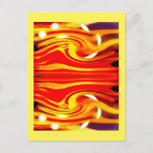 Cartão Postal Tempestade numa arte estrela distante