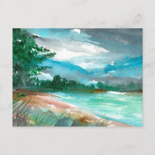 Cartão Postal Tempestade se aproximando