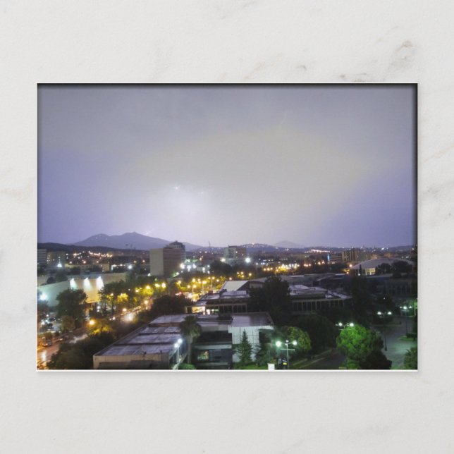 Cartão Postal Tempestade sobre Salónica, Grécia (Frente)