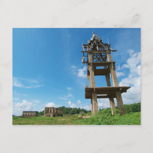 Cartão Postal Temple se afogando.