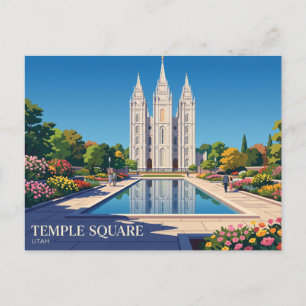 Cartão Postal Temple Square EUA