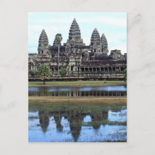 Cartão Postal Templo Angkor Wat Camboja Fotografia de Viagem
