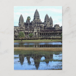 Cartão Postal Templo Angkor Wat Camboja Fotografia de Viagem