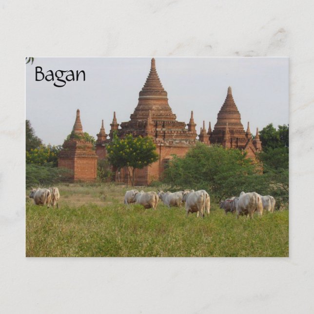 Cartão Postal templo bagan (Frente)