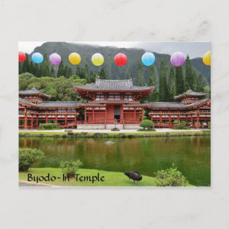 Cartão Postal Templo Budista Byodo-In Havaí
