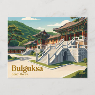 Cartão Postal Templo Bulguksa Coreia do Sul