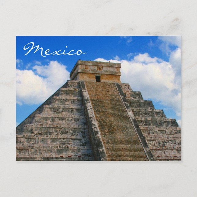 Cartão Postal templo chichen itza (Frente)