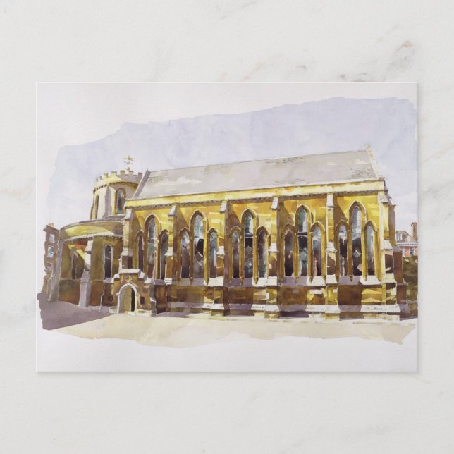 Cartão Postal Templo da Igreja Temple (Frente)