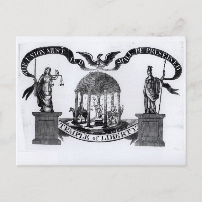 Cartão Postal Templo da Liberdade, 1834 (Frente)