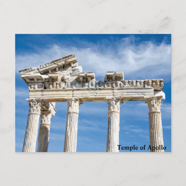 Cartão Postal Templo de Apollo (Frente)