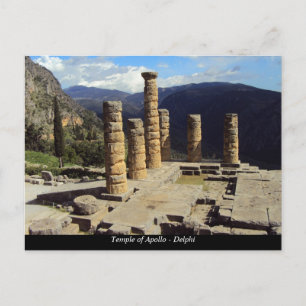 Cartão Postal Templo de Apollo - Delphi