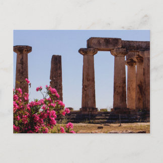 Cartão Postal Templo de Apolo, Corinto, Grécia
