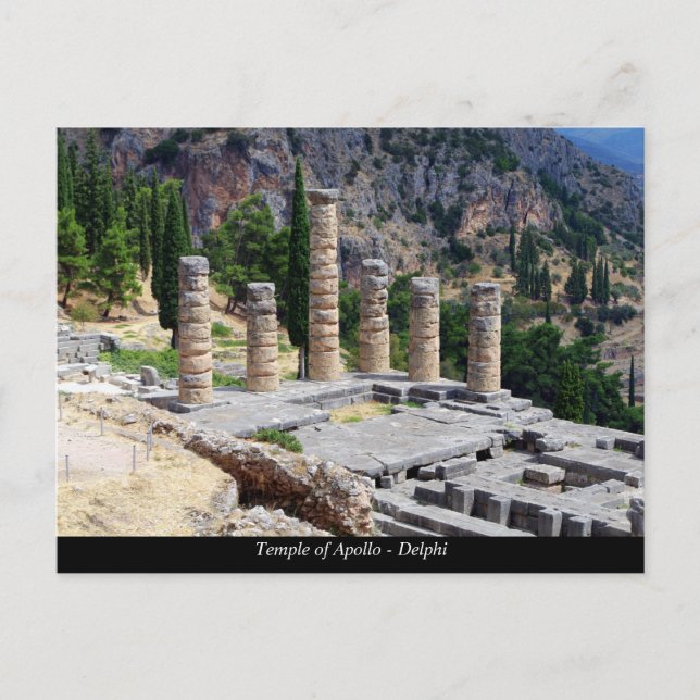 Cartão Postal Templo de Apolo - Delphi (Frente)
