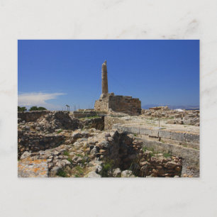 Cartão Postal Templo de Apolo, Ilha de Egina, Grécia