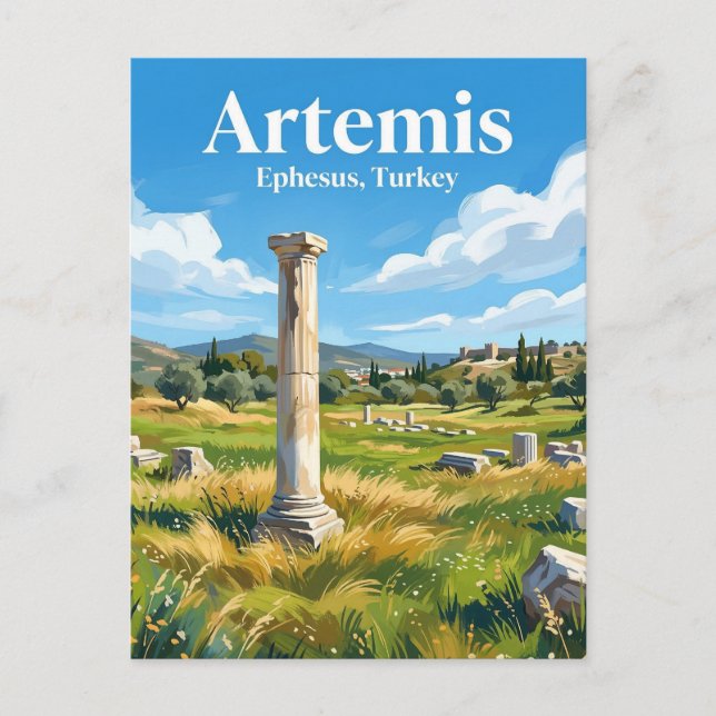 Cartão Postal Templo de Ártemis Turquia (Frente)