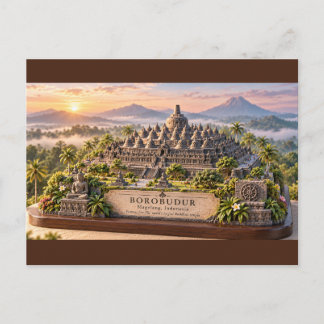 Cartão Postal Templo de Borobudur