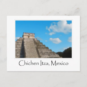 Cartão Postal Templo de Chichen Itza Mayan no México